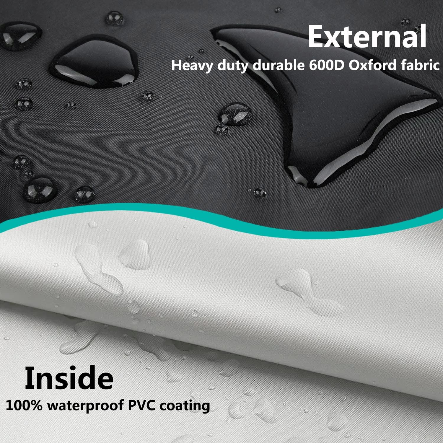 Dalema Dog Bed Cover,Waterproof Tough Plastic DIY Pet Bed Cover,Non Stick Hair Easy to Clean Rectangular Fillable Dog Bed Covers with Zipper(Black,30" L X 20" W X 4" Th,Cover Only) image number 1