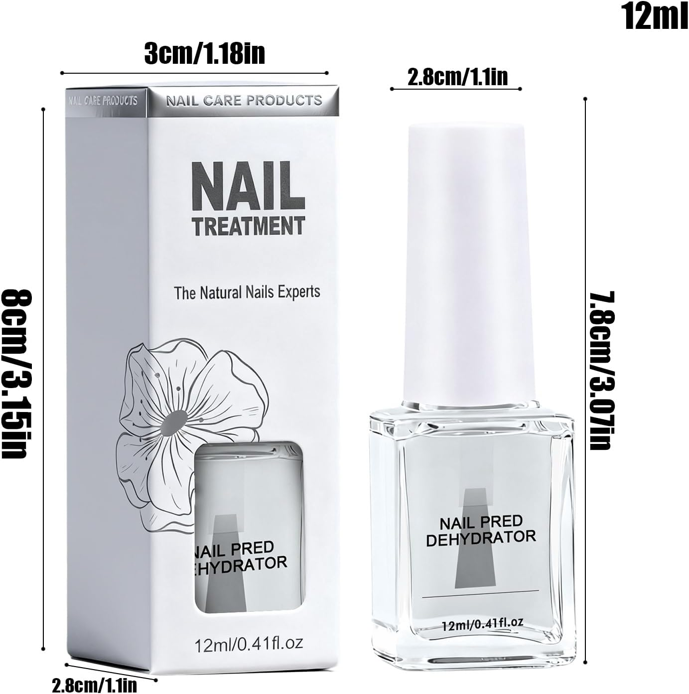 Nail Dehydrator for Gel Polish - Professional Dehydrate Cuticle Oil,Natural Nail Prep Dehydrator,For Salon Beauty School Home Acrylic Gel Professionals Beginners Enthusiasts Women Girls