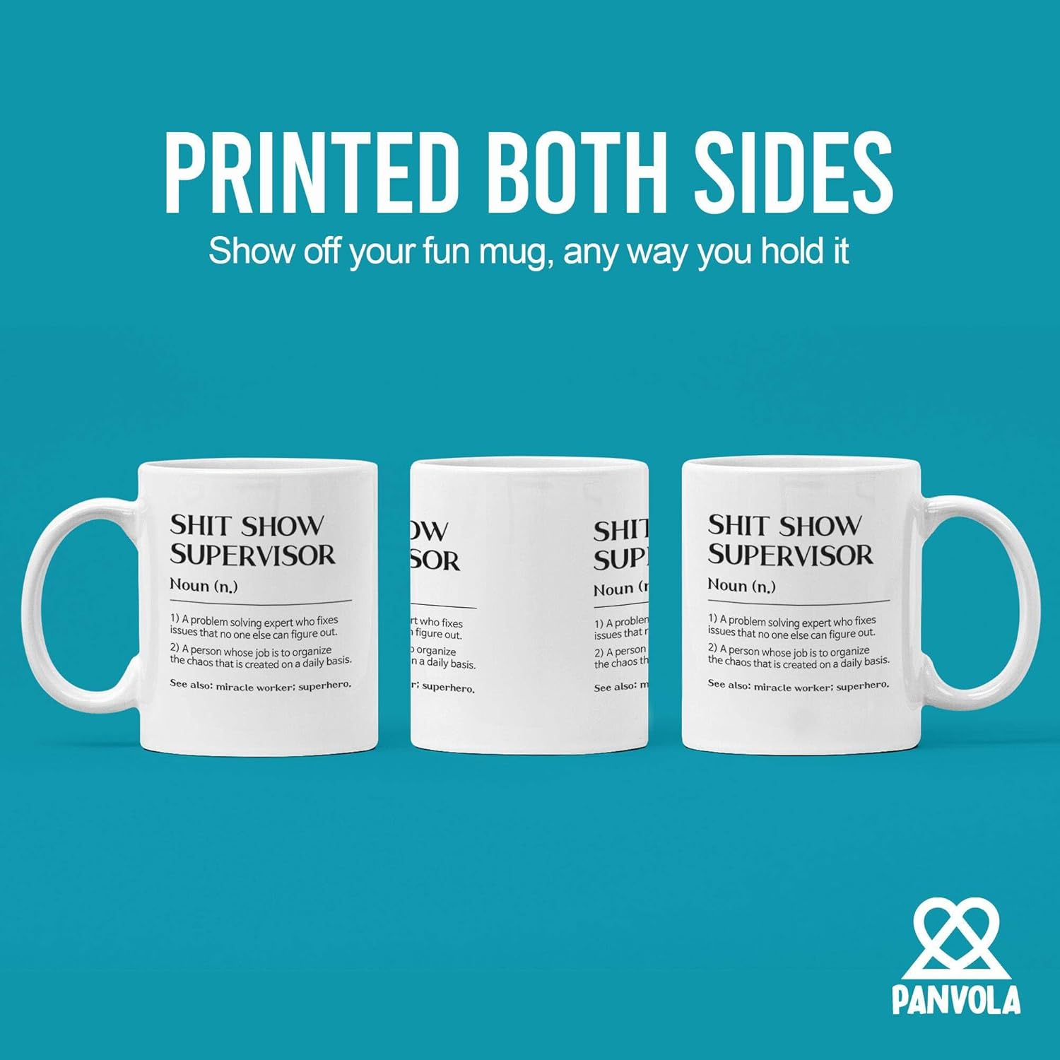 Shit Show Supervisor Definition Mug Coworker Gifts Sarcastic Boss Manager Leader Funny Novelty Drinkware Ceramic Cup 11 Oz White