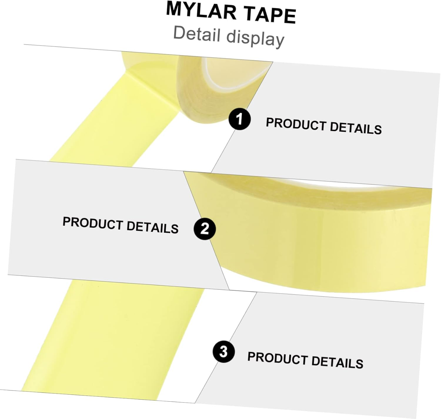 6Pcs Pet Insulation Tape Long Abrasion Moisture Resistant Electrical Tape for High-Voltage Cable Random Color image number 4