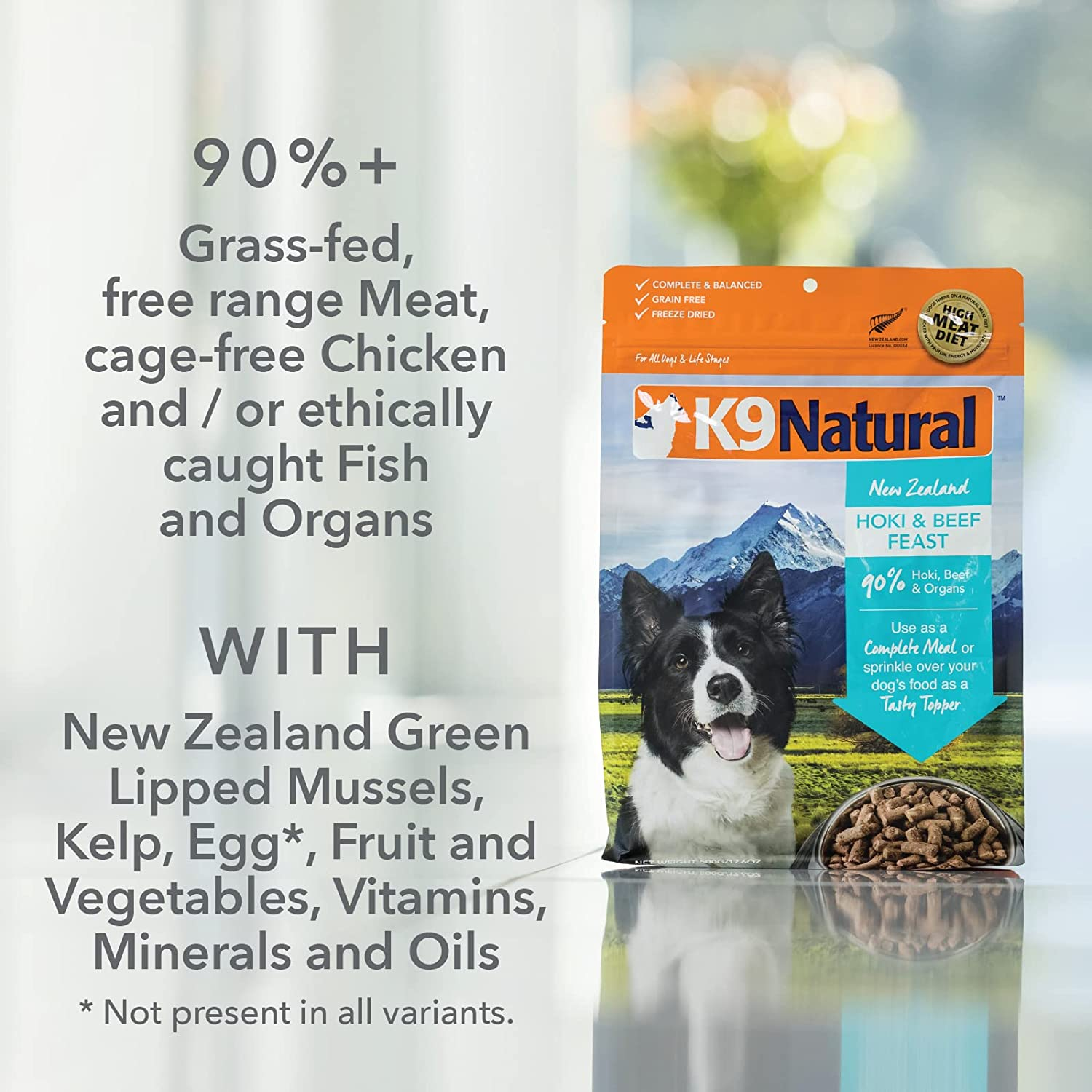 K9 Natural Grain-Free Freeze Dried Dog Food, Lamb & Salmon 1.8Kg