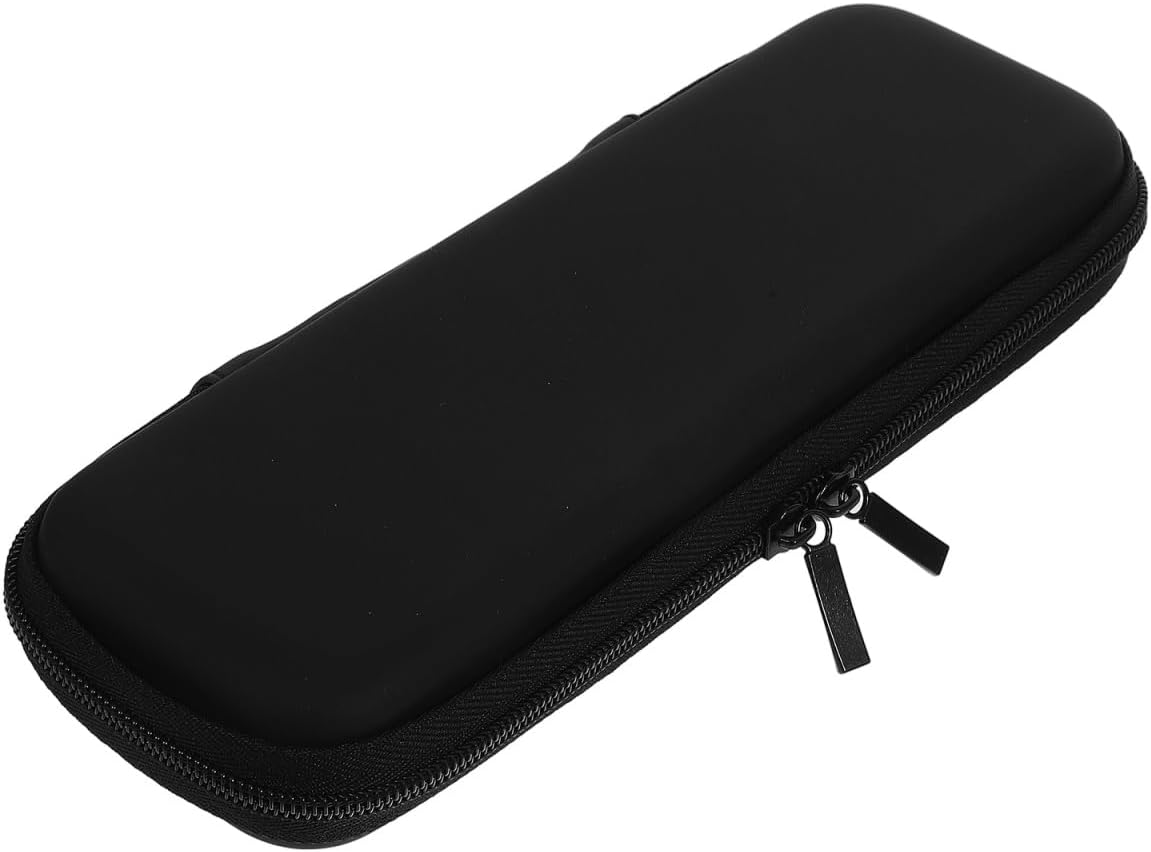 Beaupretty Heat Resistant Bag Curling Iron Bag Hair Straightener Brush Travel Curling Iron Storage Bag for Straightener Holder Hair Tool Bag, Black, 25.50X7.00X4.00CM, Sports image number 1