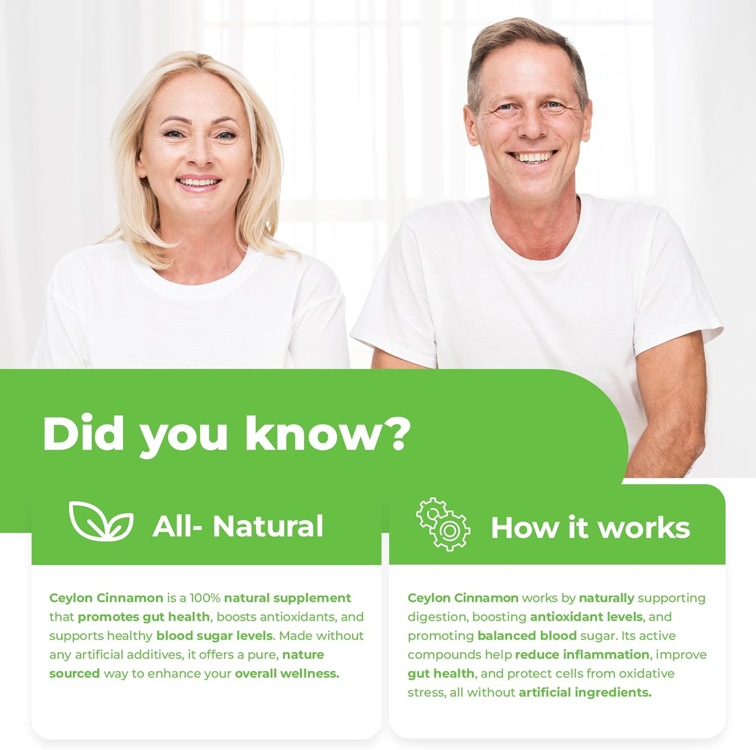 NEW HIGHEST POTENCY Ceylon Cinnamon 750Mg, Helps Lower Blood Sugar Levels, Pure Organic Ceylon Cinnamon Powder, Improved Gut Health, Boosts Metabolism, Eases Digestion, and Bloating, Non-Gmo, Gluten-Free, 90 Ceylon Cinnamon Capsules image number 3