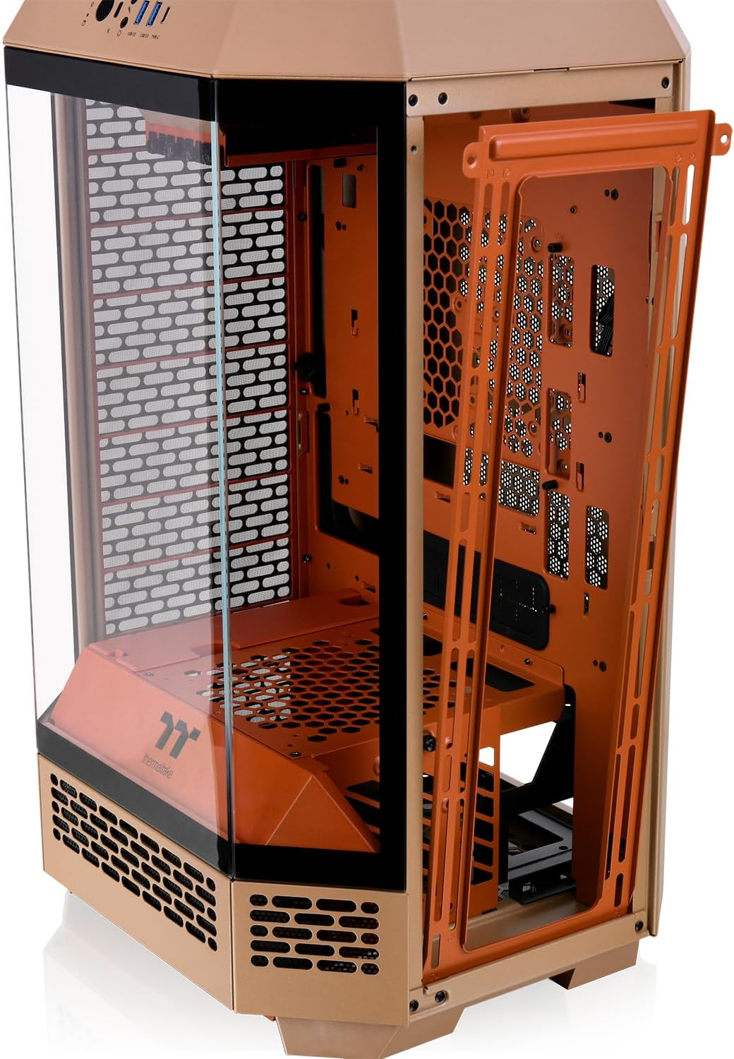 Thermaltake the Tower 300 Tempered Glass Micro Tower Case Gravel Sand Edition, CA-1Y4-00SGWN-00 image number 2