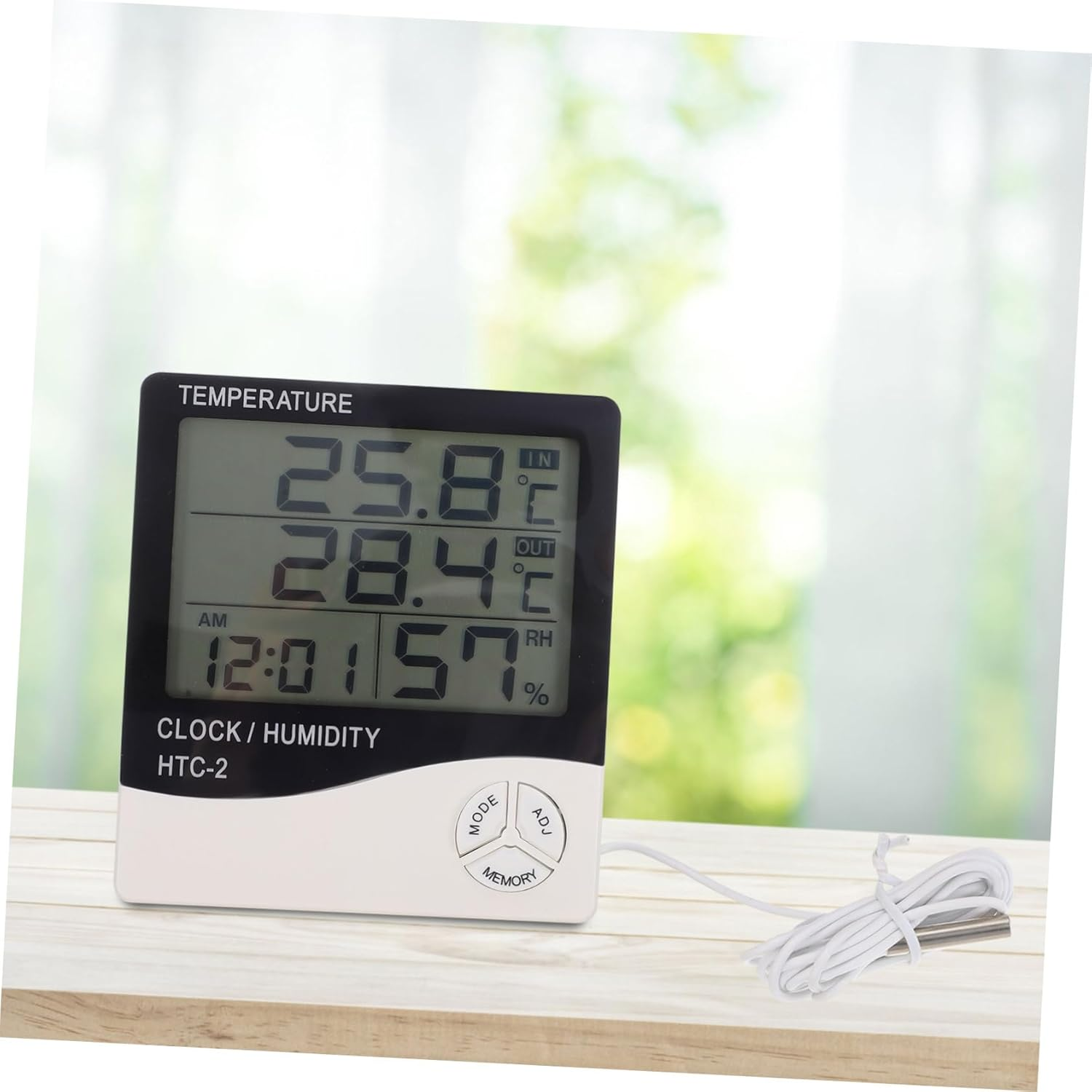 Digital Thermometer Humidity Monitor for Aquarium Fish Tank Home Use LCD Display Accurate Temperature Humidity Readings for Greenhouse Kitchen Office and Room image number 2