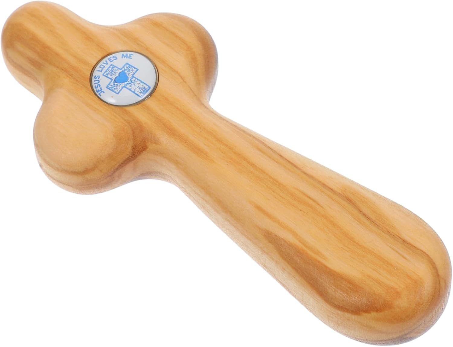 Veemoon Handheld Catholic Cross for Confirmation Wooden Cross Ornaments for First Communion Christian Gifts image number 1
