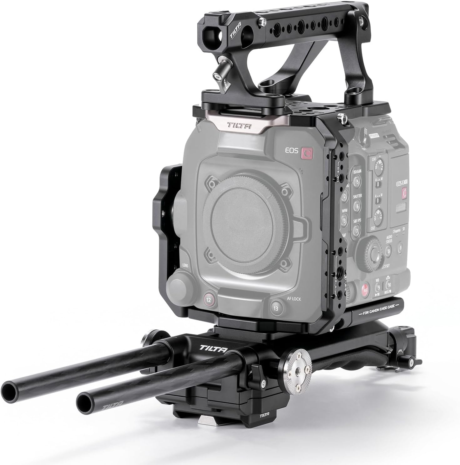 Tilta C400 Cage Camera Cage Advanced Kit Compatible with C400 with Top Handle, Shoulder Pad Baseplate, Rod Set - Black ES-T22-B image number 5