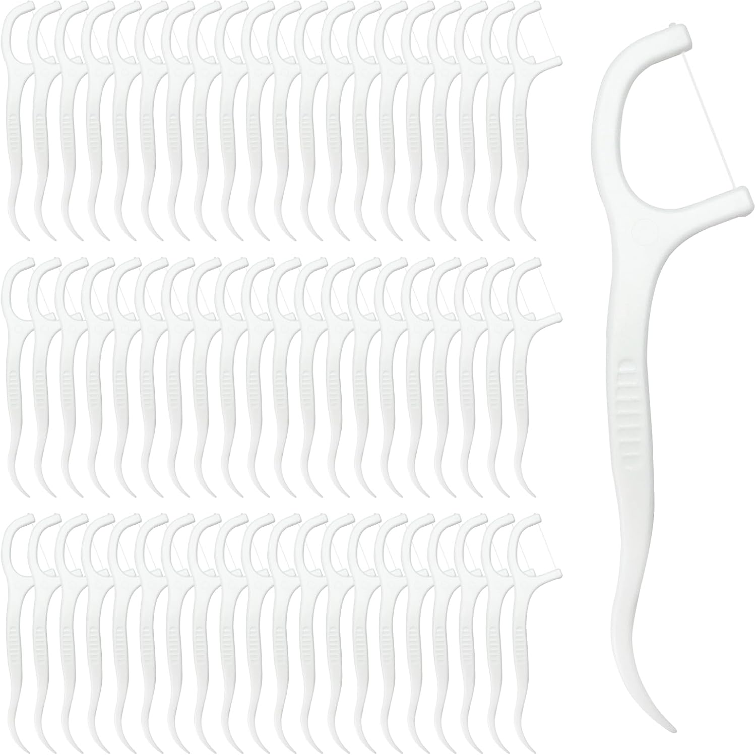 200 Count Tooth Floss Picks, Double Cleaning Tooth Picks Flossers with Bristles,Small Home Tooth Pick for Adult (200) image number 4