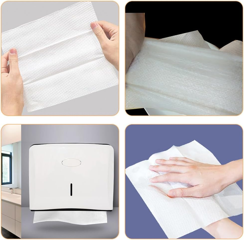 Gatuida 5 Bags Disposable Hand Towels for Bathroom Soft Absorbent Paper Guest Towels Disposable Decorative Bathroom Hand Napkins for Kitchen image number 5