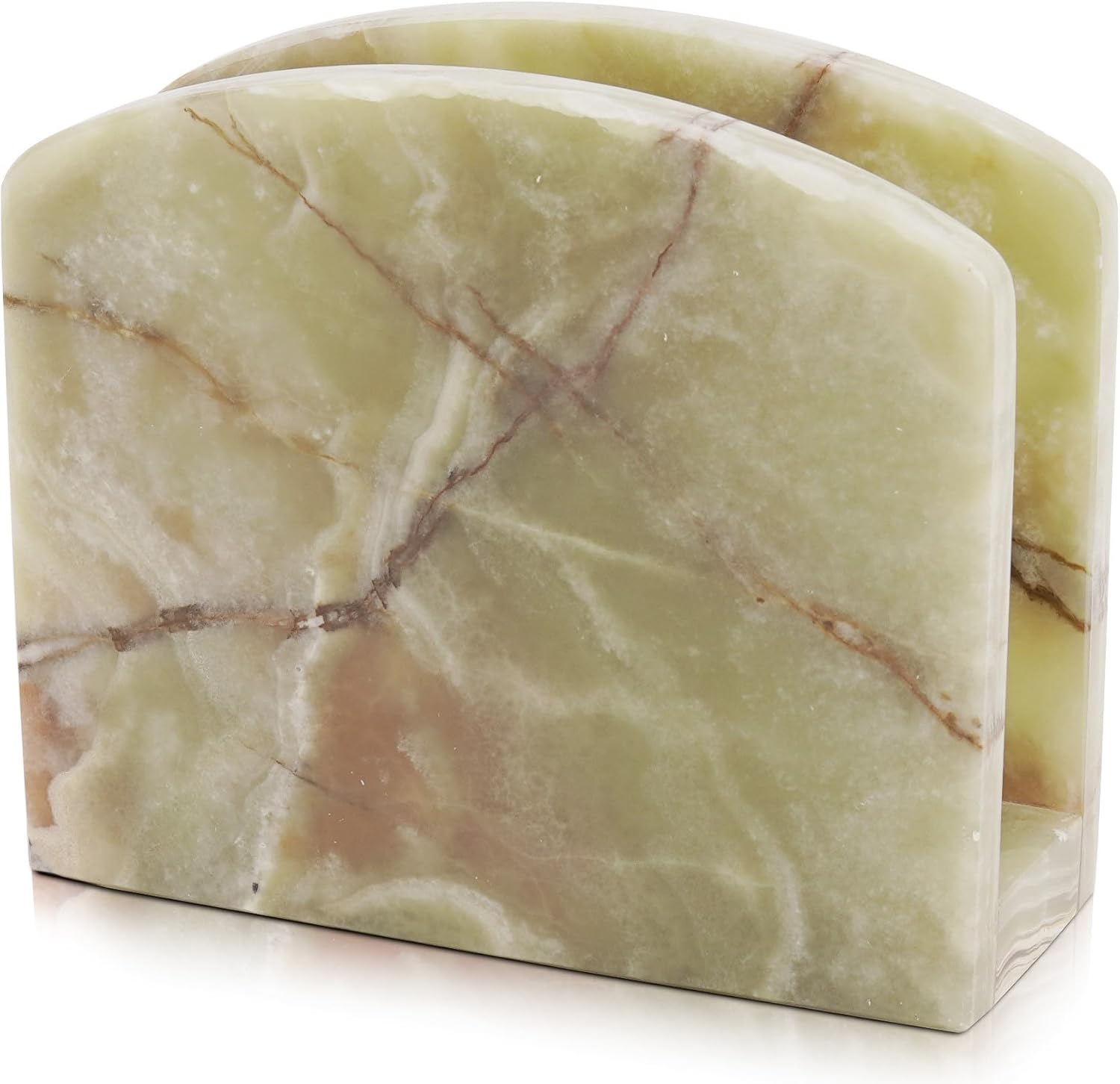 Radicaln Marble Napkin Holder 5.5" Inch Black Handmade Serviette Holder - Kitchen Table Top Decor, Napkins for Coffee Table, Cocktail Napkin Holder, Kitchen Accessories