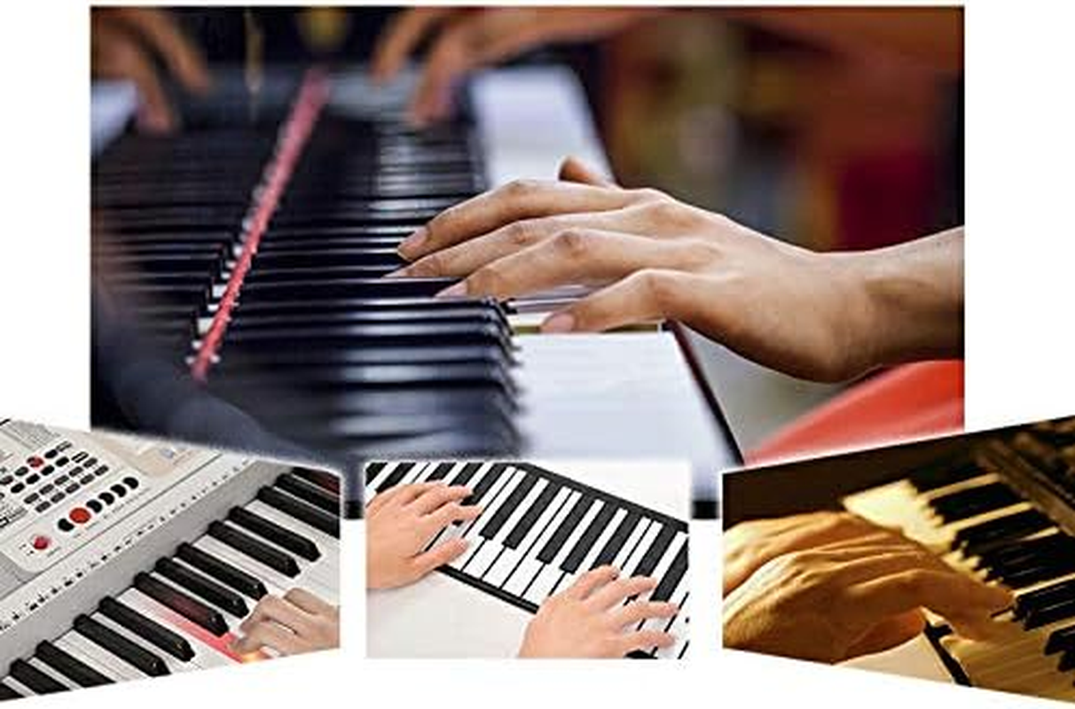 Piano Keyboard Stickers for 88/61/54/49 Key, Piano Keyboard Stickers for Kids Learning Piano, Transparent and Removable Piano Key Labels Notes, Colorful image number 3