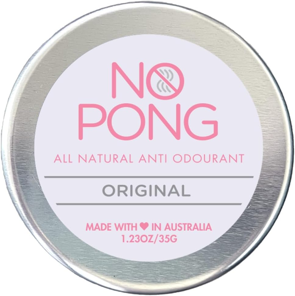 No Pong - Original - All Natural Deodorant, Plastic-Free, Paraben-Free, Aluminum-Free, for Men and Women, 35G Cream