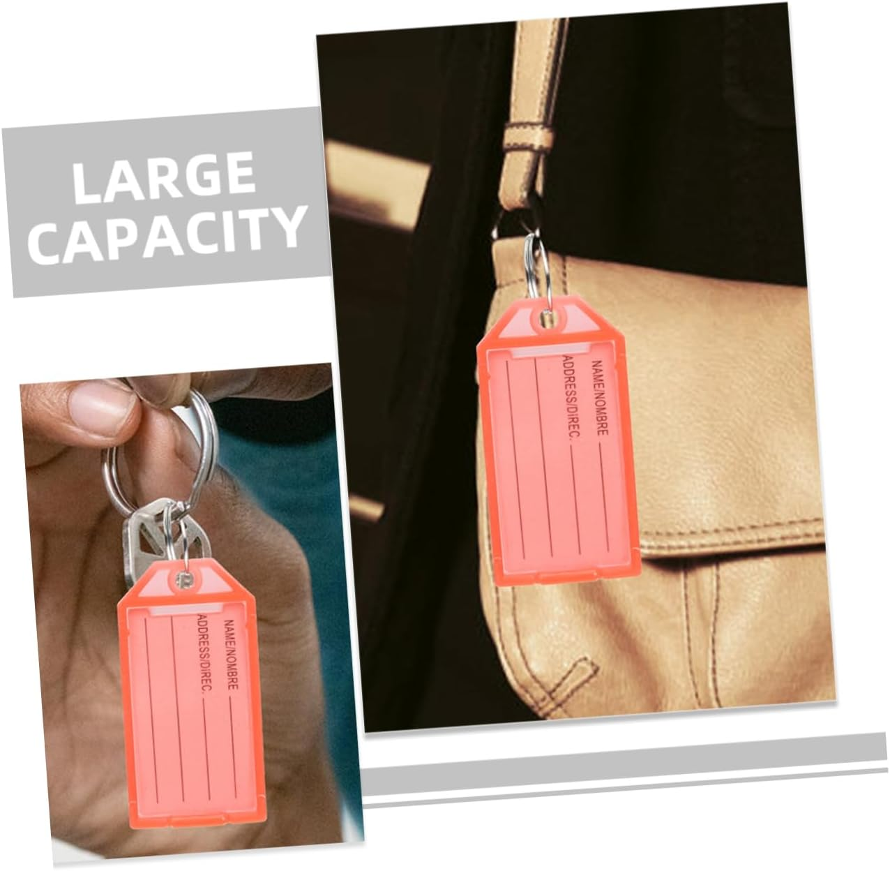 WATIIFUFU 50Pcs Travel Suitcase Tags Luggage Id Labels Funny Design Luggage Tags image number 2