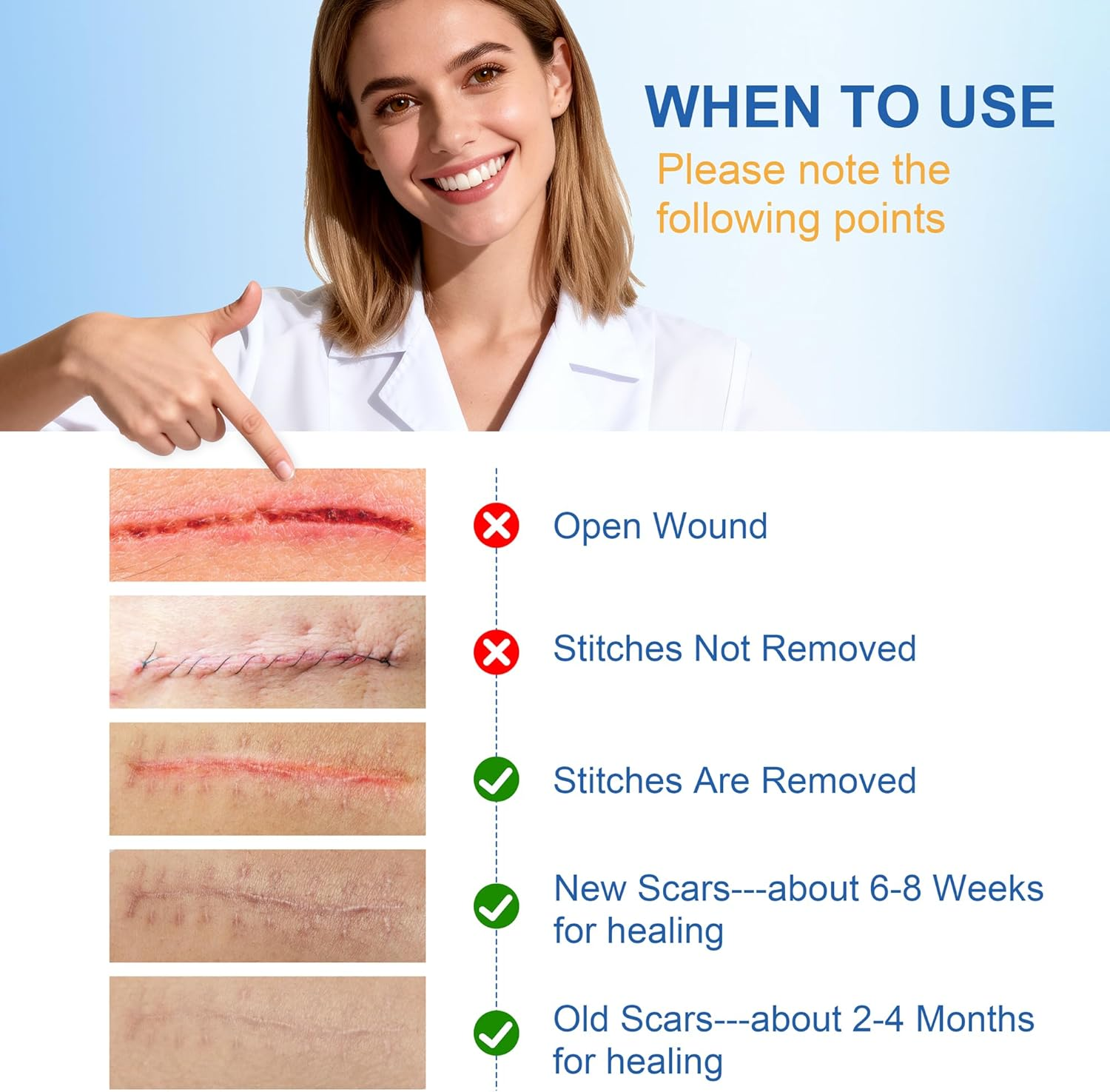 Silicone Scar Sheets - Silicone Scar Tape (1.6"X 60" Roll-150Cm) for Surgical Scars, C-Section, Keloid Scars, Hypertrophic Scars | Reusable Scar Strips image number 3