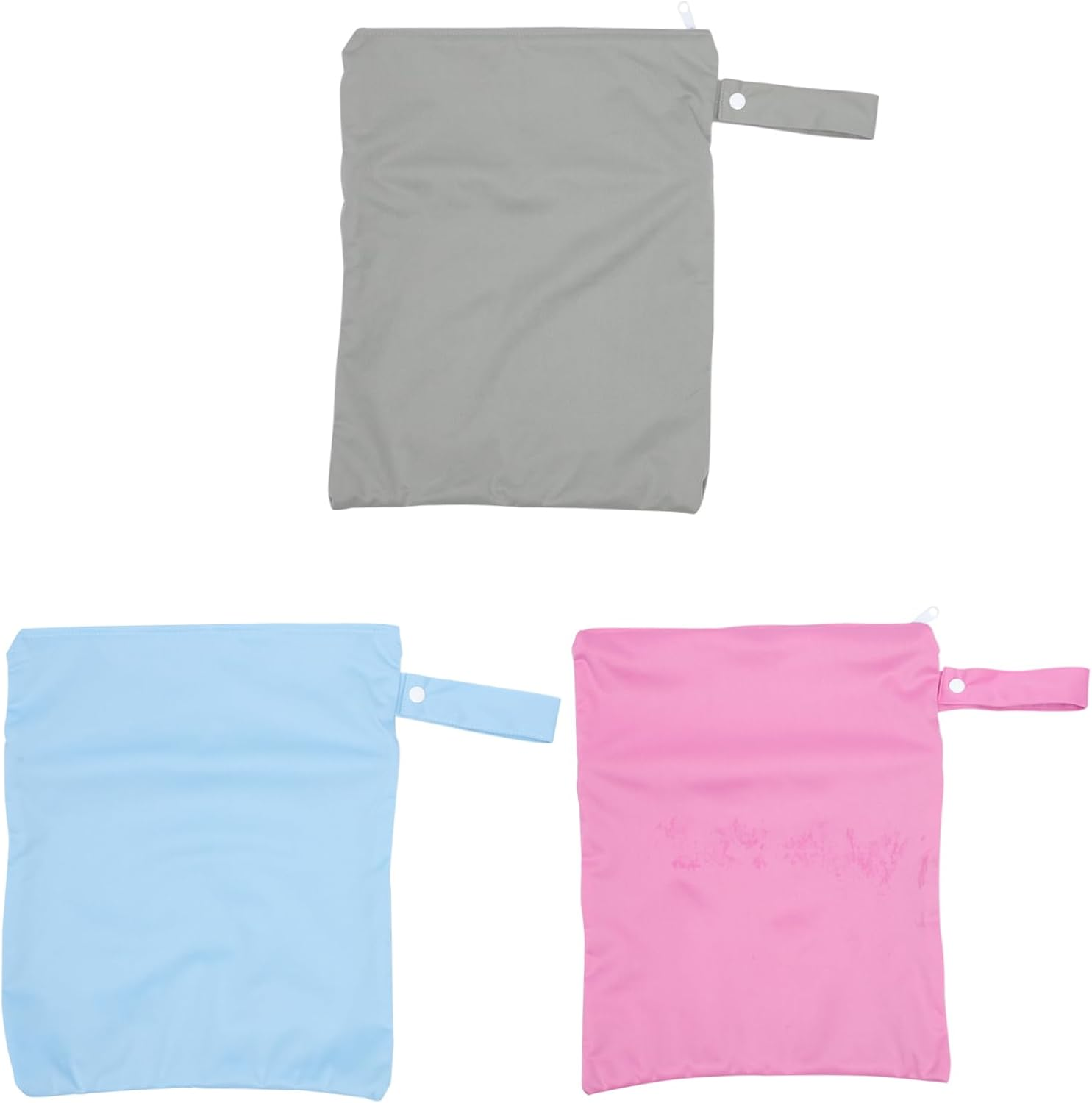 ULDIGI Waterproof Wet Bag 3 Pack Diaper Wet Bag Diapers Wet Dry Bag Material Easy Access image number 1