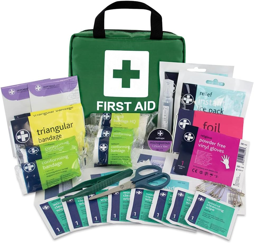 Lewis-Plast Premium First Aid Kit for Home Car Holiday and Workplace - Includes Bandages, Eye Pods, Ice Packs and Essentials for Everyday Situations, 90 Count (Pack of 1) image number 1