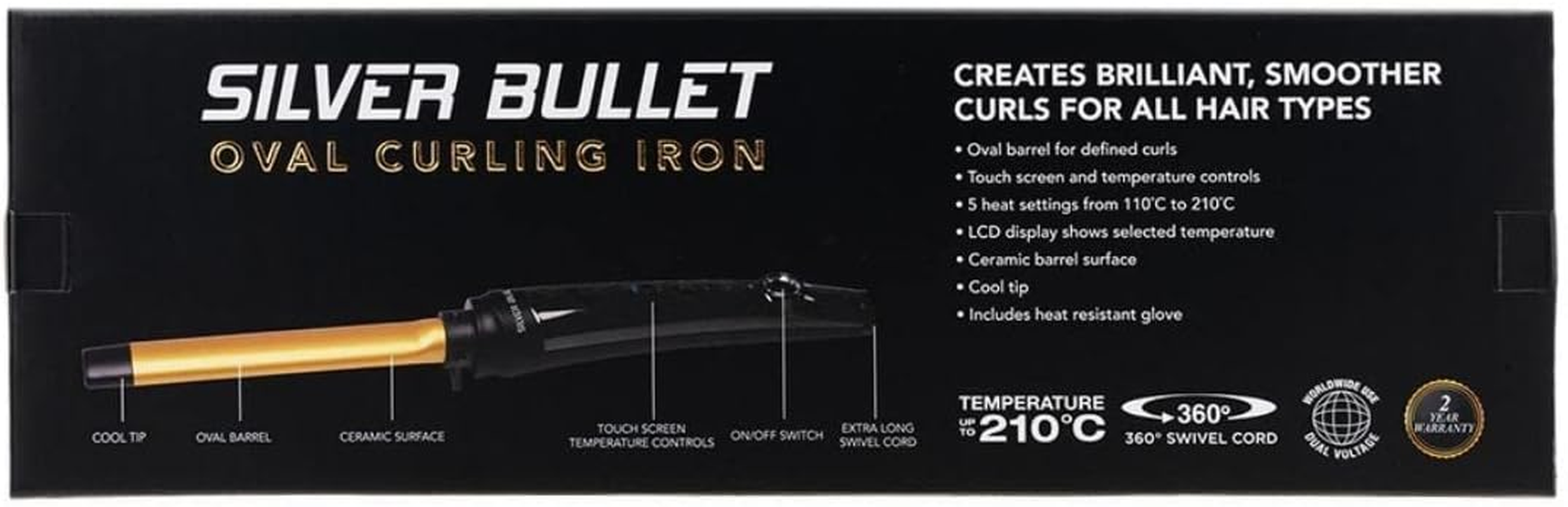 Silver Bullet Fastlane Oval Curling Iron image number 3