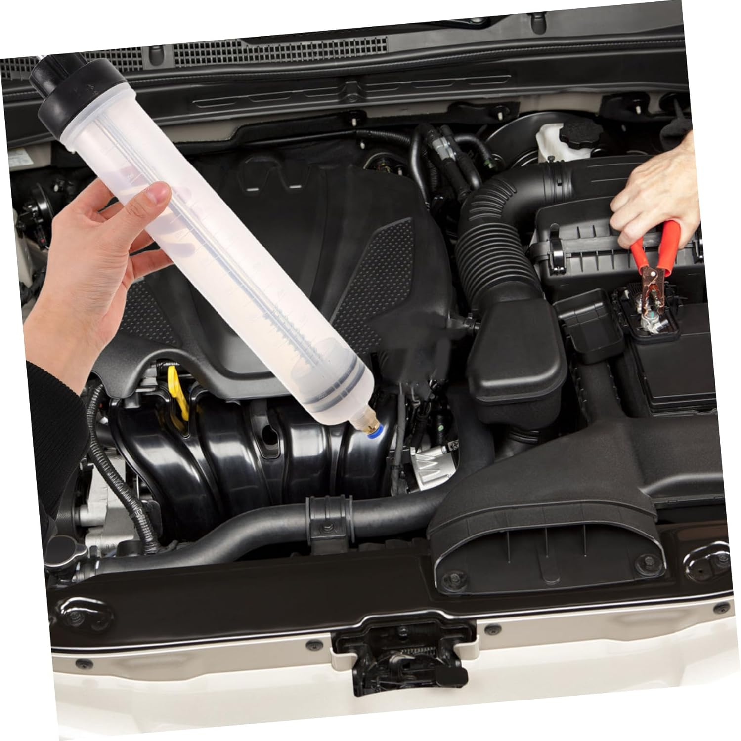 CHICAMPERA Oil Suction Equipment Automotive Suction Tool Multi-Purpose Oil Syringe Transmission Tools Extractor for Change Fluid Extractor for Change Brake Fluid Changer Auto Injection image number 3