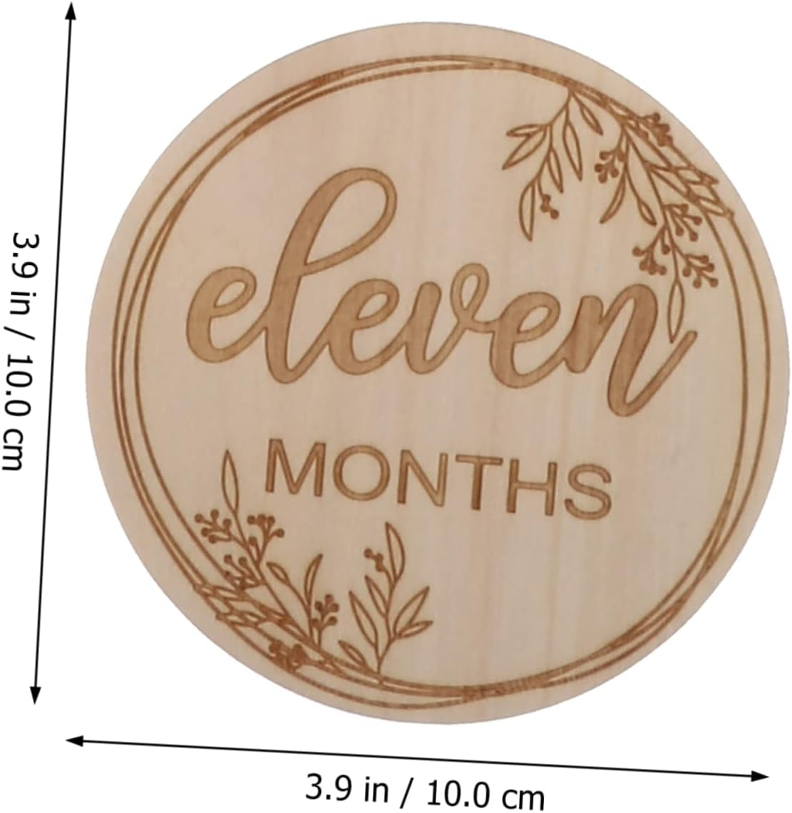 1Set Wooden Monthly Milestone Cards for Newborns Keepsake Photography Props Mothers Lightweight and Reusable Growth Cards for Boys image number 6