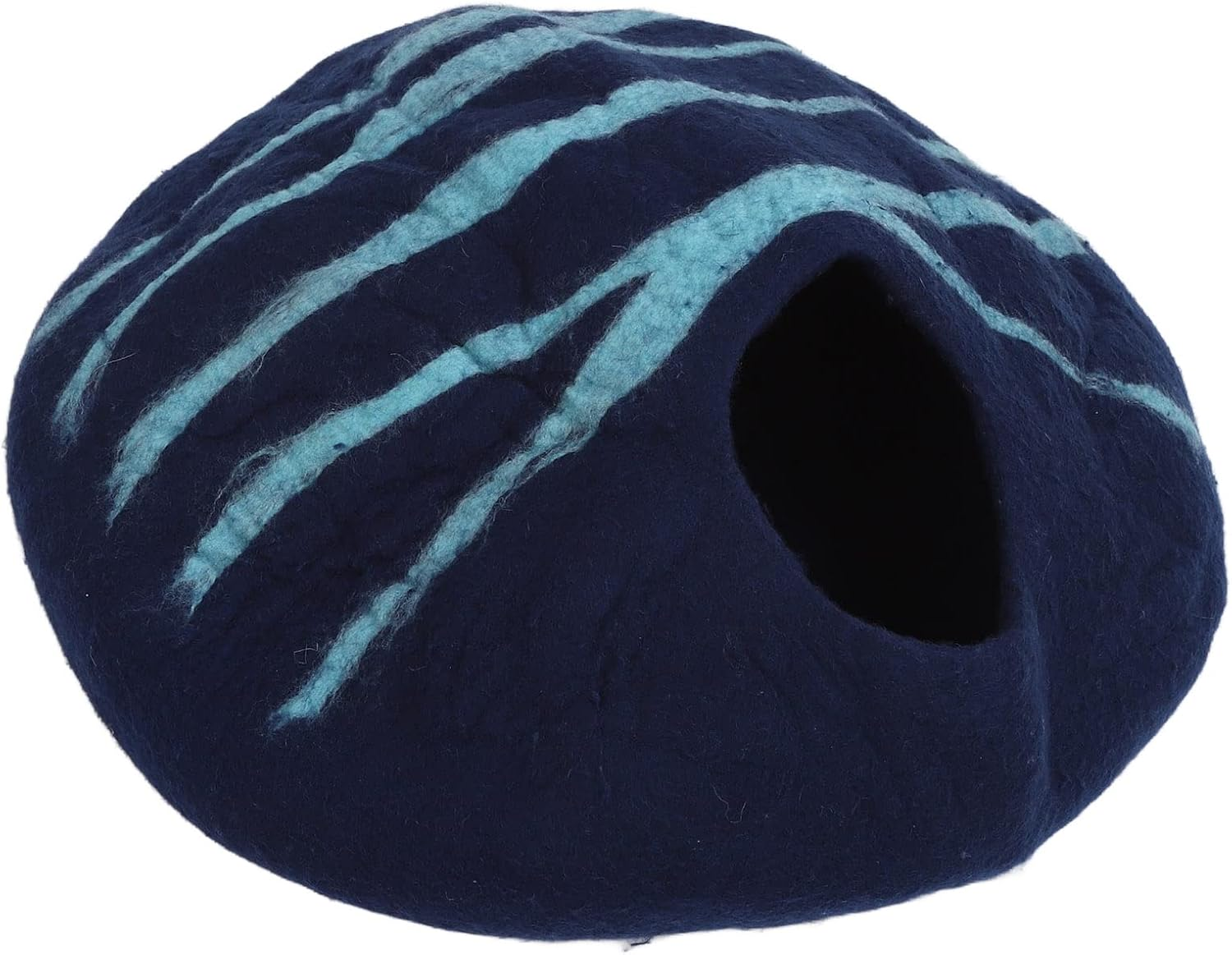 Premium Felt Cat Bed Cave，Wool Cat Cave Bed Keep Warm Soft and Comfortable Multipurpose Cat Bed for Cats Kittens Small Pets， Cozy House Indoor Bed for Cats & Kittens ， Pet Felt Cat Cave, Hideout image number 6