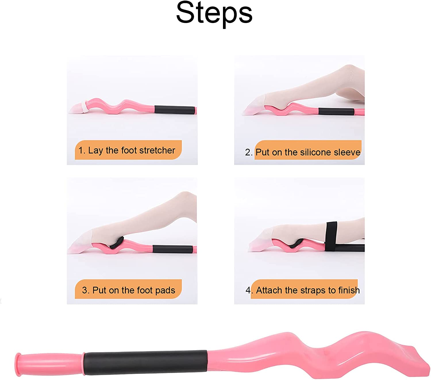 Foot Stretcher, Foot Stretcher Elastic Band Dancer Foot Stretcher for Dancers of Ballet for Home for Dancers of Latin for Dance Practice Room image number 6