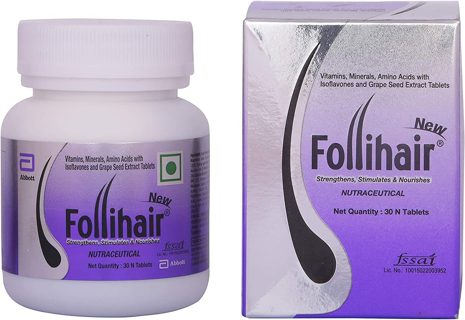Planet07 Folli Hair Tablets Hair Fall Control 30 Tablets Hair Care Folli Hair Pack of 2 Reduce Hair Fall, Other, Other image number 2