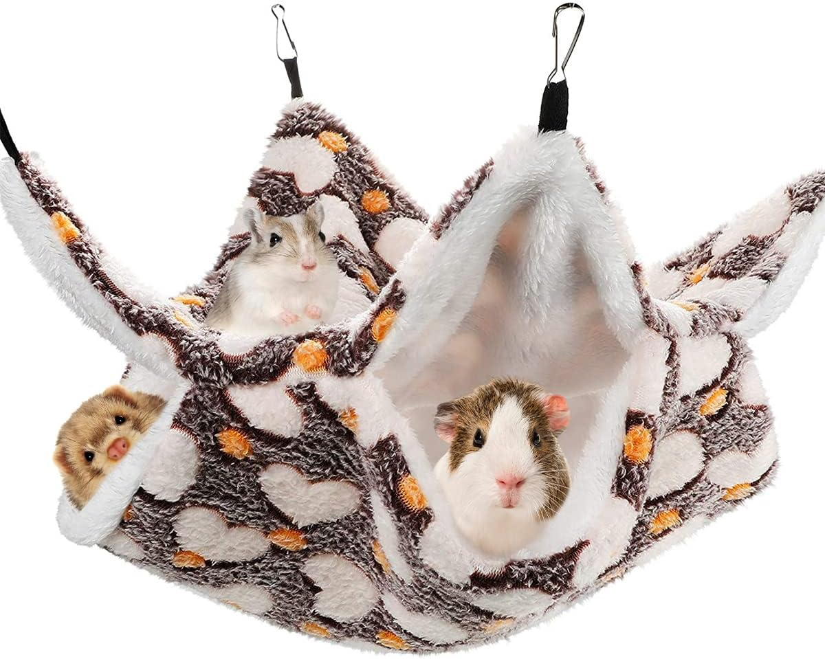 BEZANU Small Pet Cage Hammock, 1 PCS Small Pet Cage Accessories for Hamster, Squirrel, Rabbit (29Cm/11.41In) image number 2
