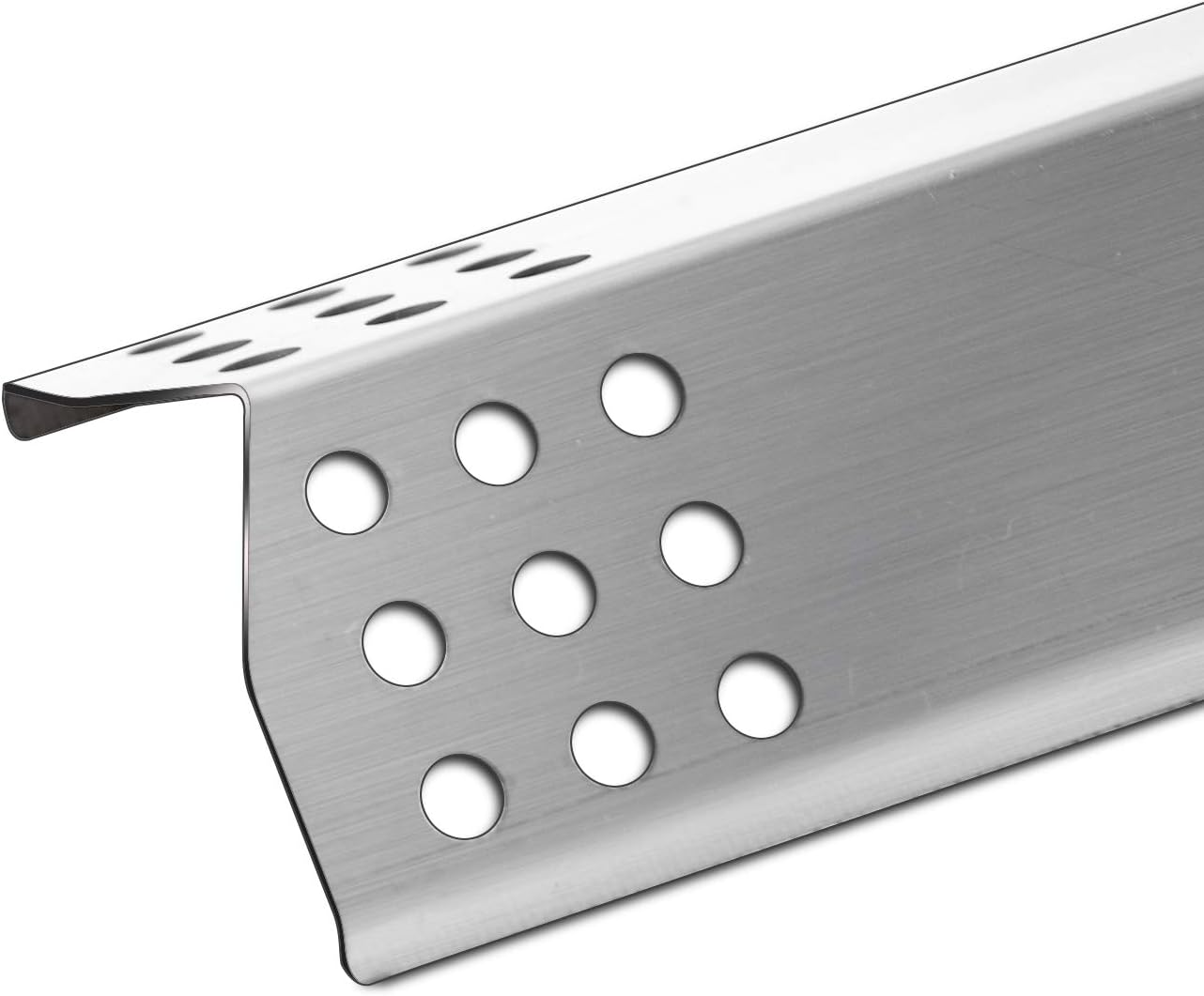 Kalomo 15 1/8 X 3 1/4&rdquo;Grill Heat Plates Parts for Master Forge 1010048 Models, Heat Shield Burner Cover Flame Tamer, Stainless Steel Gas Grill Heat Tent BBQ Gas Replacement Parts, Set of 4 image number 4