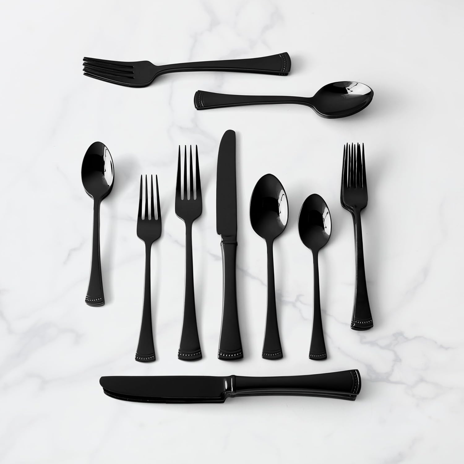 Lenox Black Portola 20-Piece Mirror Flatware Set, 3.30 image number 2