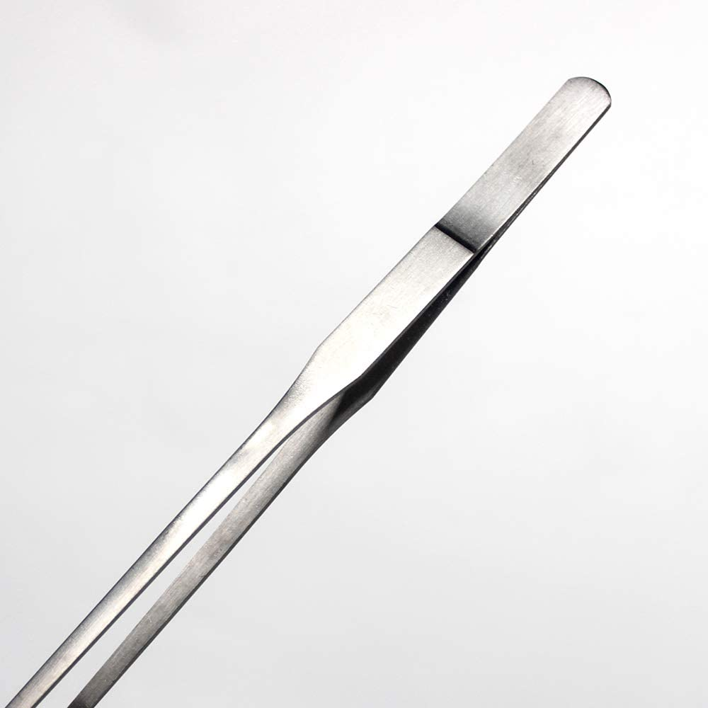 27Cm Long Stainless Steel Tweezers Feeding Tongs Straight for Reptile image number 1