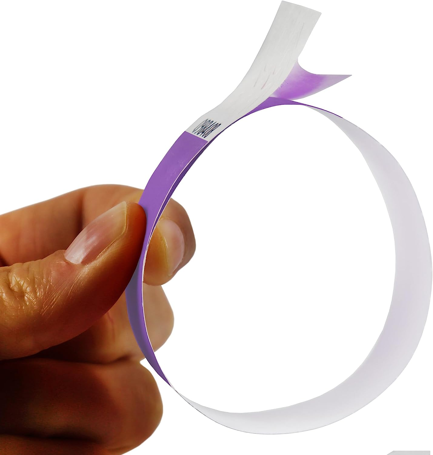 100 Purple Tyvek Wristbands 19Mm with Tape Closure Waterproof ID Bands Age Proof Security for Events image number 2