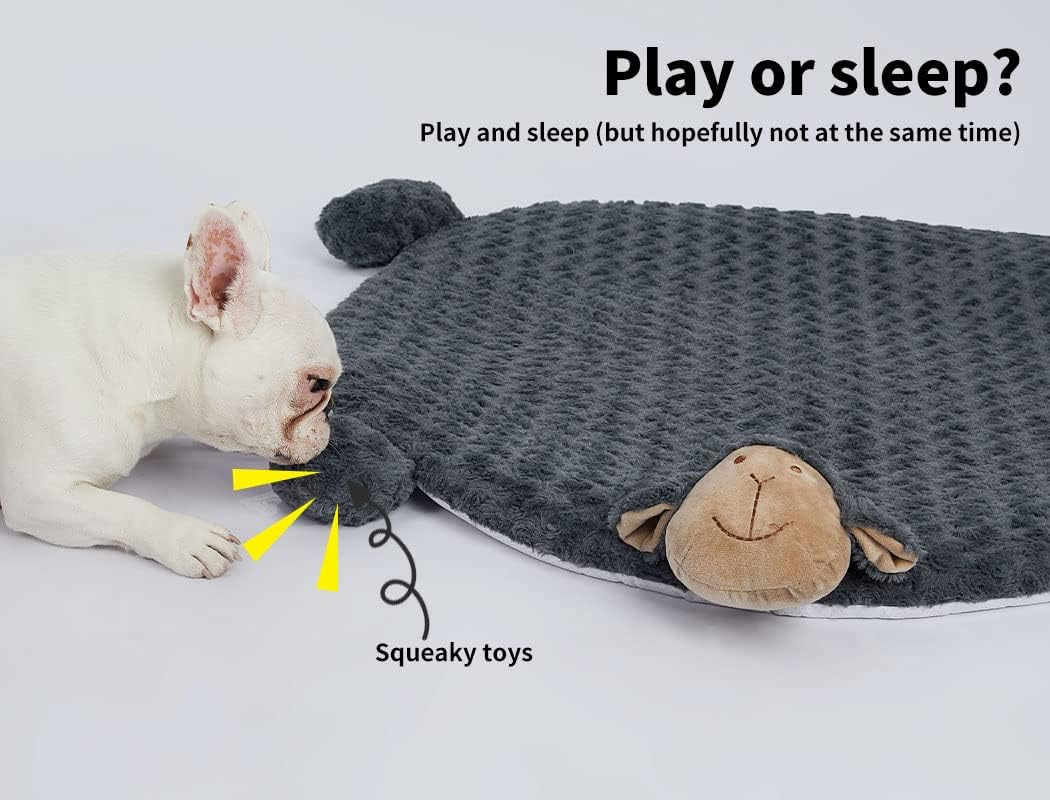 Pawz Calming Squeaky Cushion Mat for Dog, Large, Charcoal image number 6