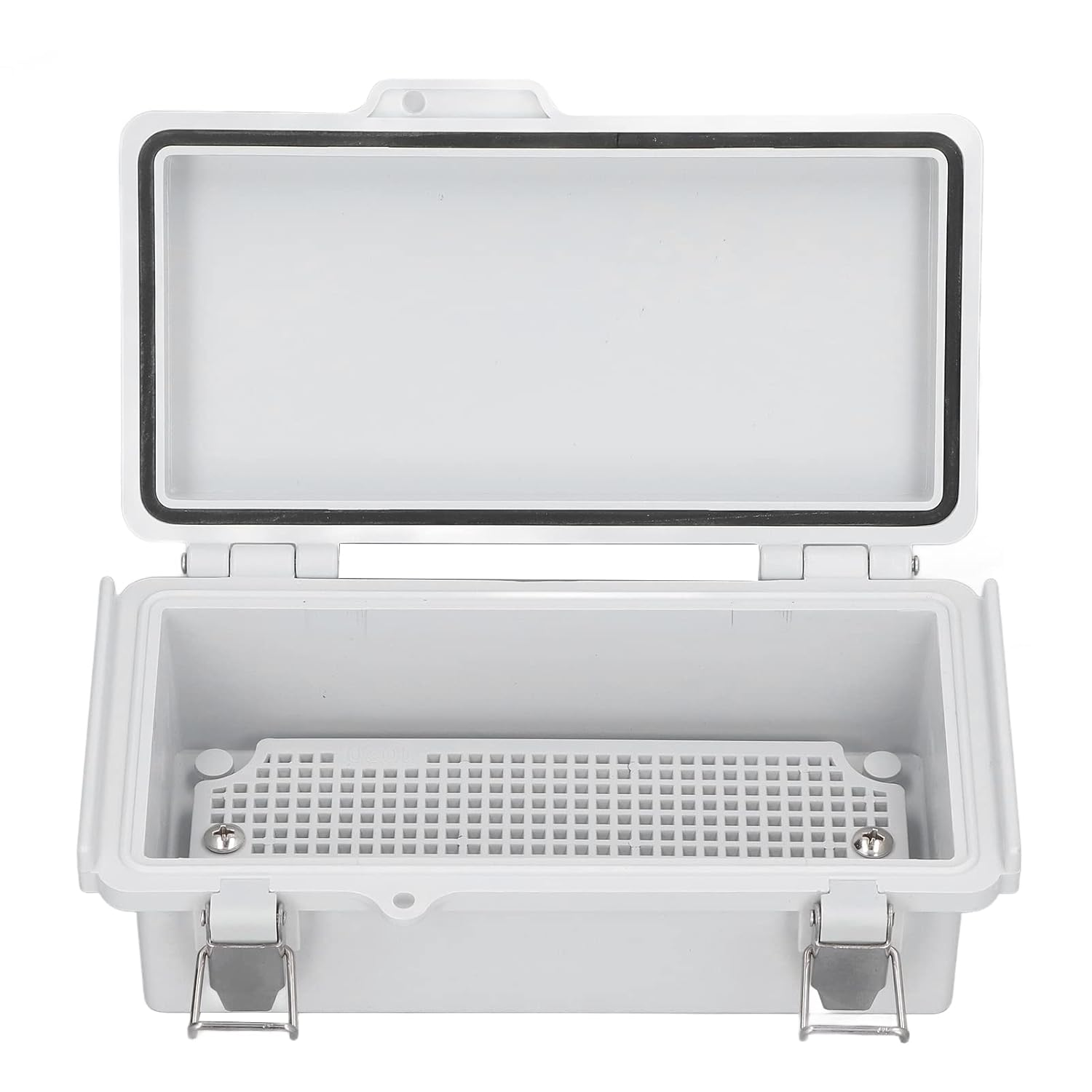 Waterproof Electrical Box, Hinged Cover Stainless Steel IP67 Waterproof Junction Box Plastic DIY Enclosure Case for Outdoor Electrical Project, 100X200X70 image number 4