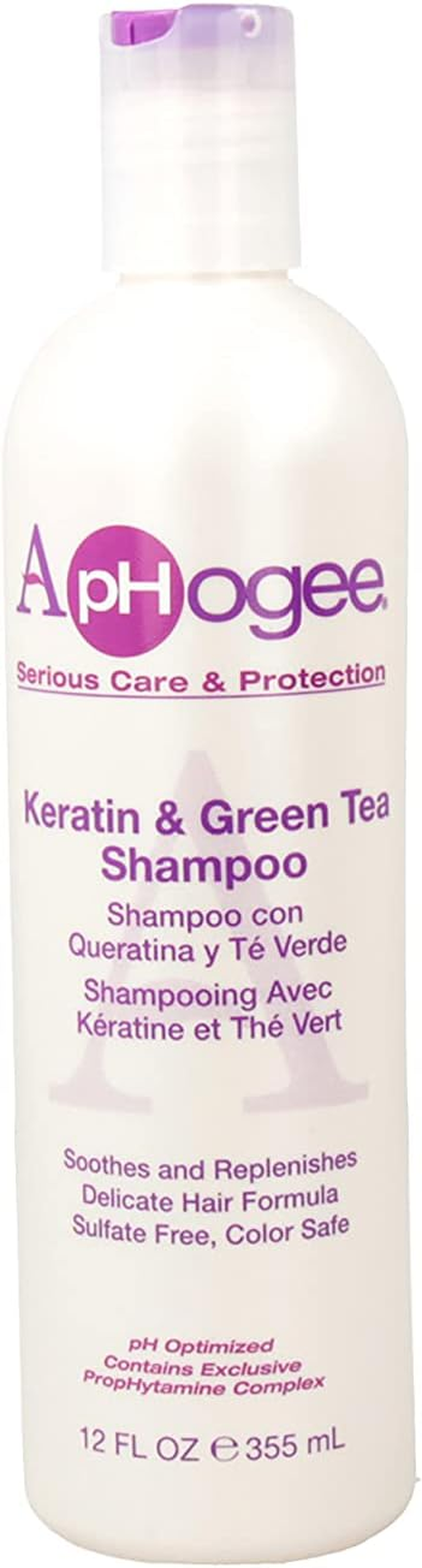 Aphogee Keratin and Green Tea 8-Ounce Shampoo, 8 Ounce