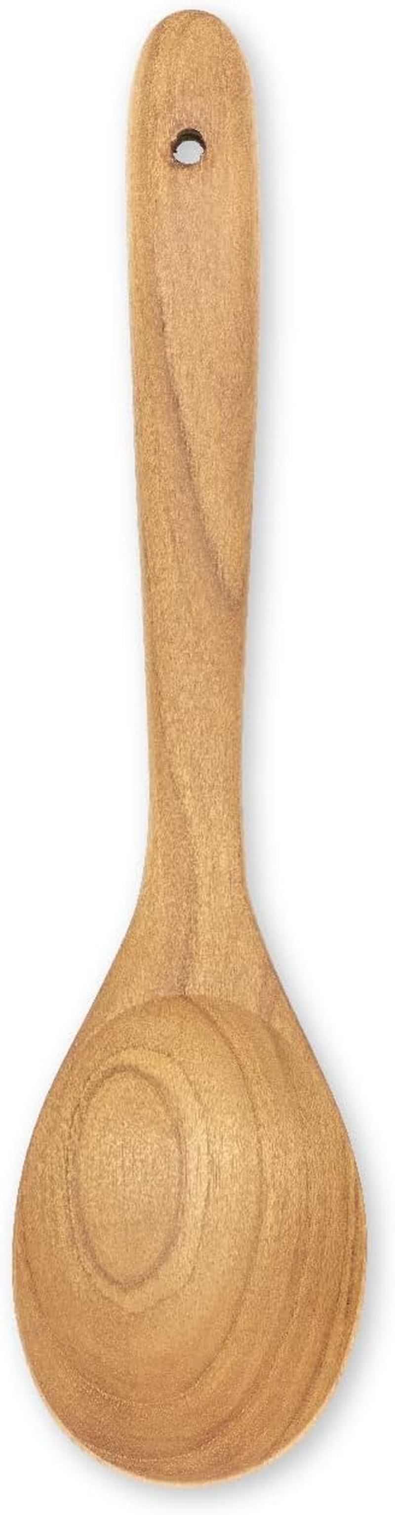 FAAY 12" Big Scoop Spoon, Wide Head, Easy for Cooking and Serving. Handcraft from High Moist Resistance Golden Teak Wood | Durable, Healthy, Ergonomic Handle for Non Stick Cookware image number 2