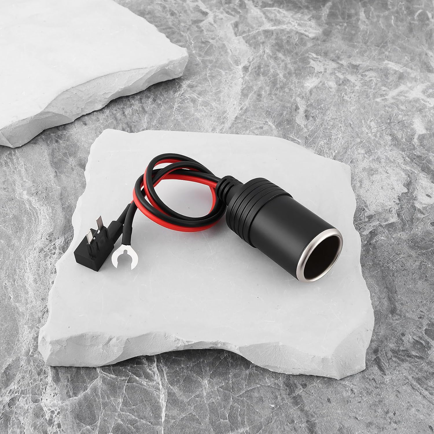 2Pcs 12V Car Cigarette Lighter to Small Fuse Battery Adapter Plug image number 5