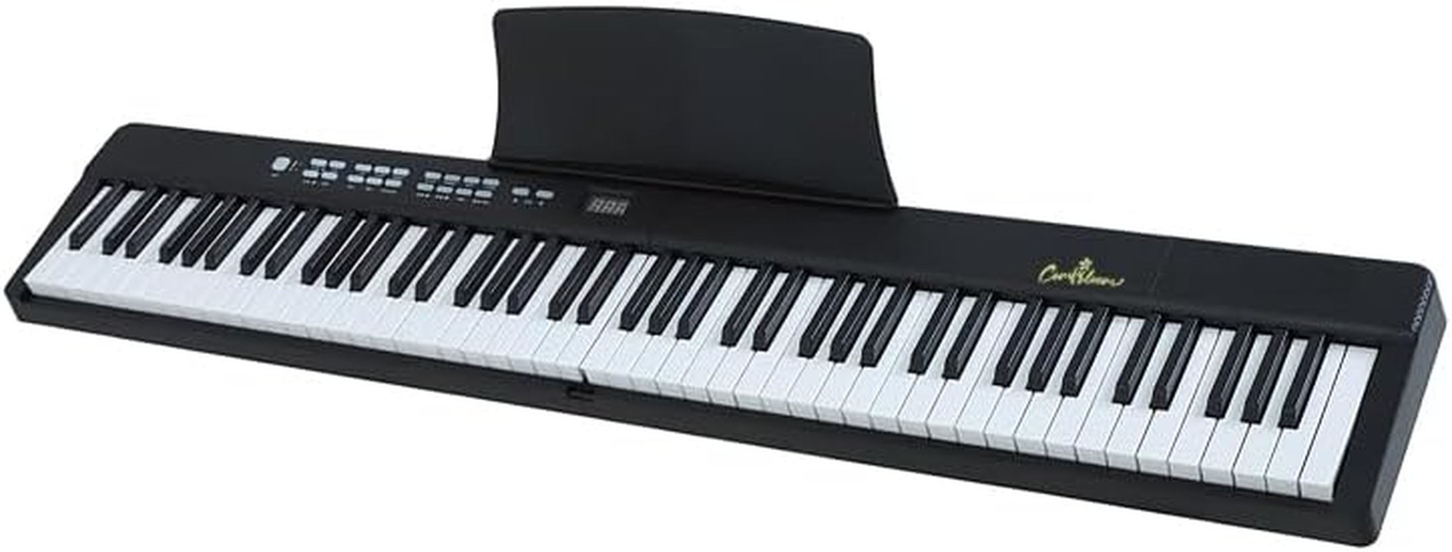 88-Key Portable Folding Electronic Keyboard, Digital Piano,Foldable Piano, 128 Timbres, 128 Rhythms, 80 Demo Songs, 64 Polyphonic, 22Mm Wide Keys, Australian Plug. (Black)