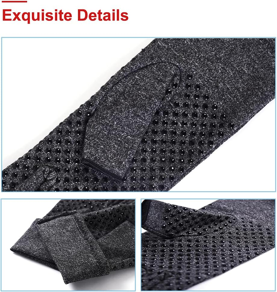 Donfri 2 Pairs Arthritis Gloves Fingerless Gloves Non Slip Compression Gloves for Rheumatoid & Osteoarthritis Hand Gloves Provide Arthritic Joint Pain Symptom Relief Men & Women M