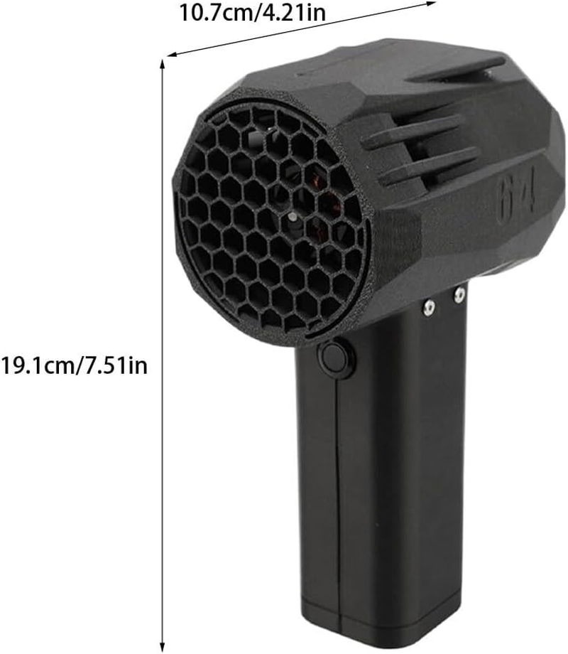 High-Speed Brushless Motor Blower with Lightweight Body Carbon Fiber Composite Easy to Carry Mini Size Hair Dryer Fan image number 1