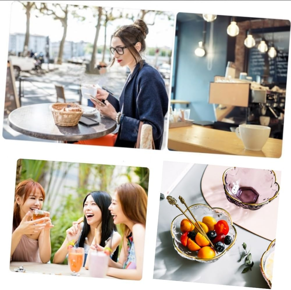DACUAN 1Pc Glass Salad Bowl Multifunctional Household Tableware for Fruits Desserts and More Design for Parties Gatherings and Everyday Use image number 5