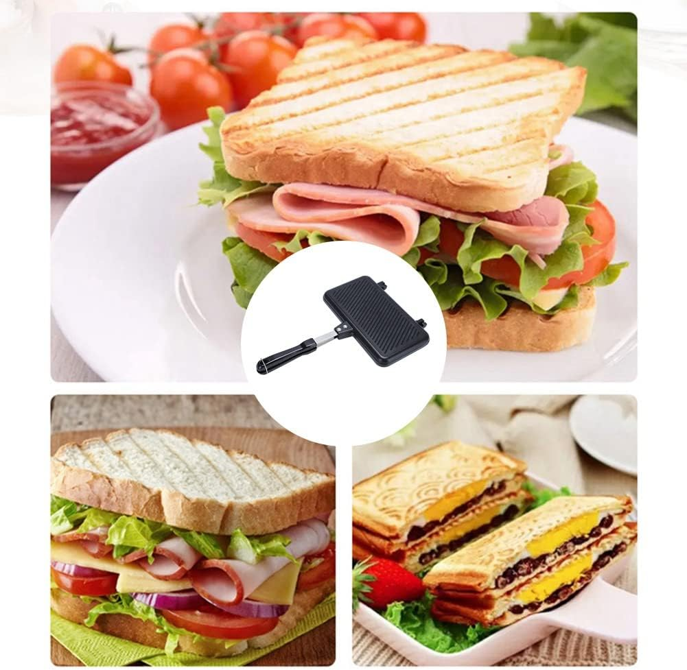 Gas Non-Stick Sandwich Maker Sandwich Maker Aluminium Alloy Mould Grill Frying Pan image number 3