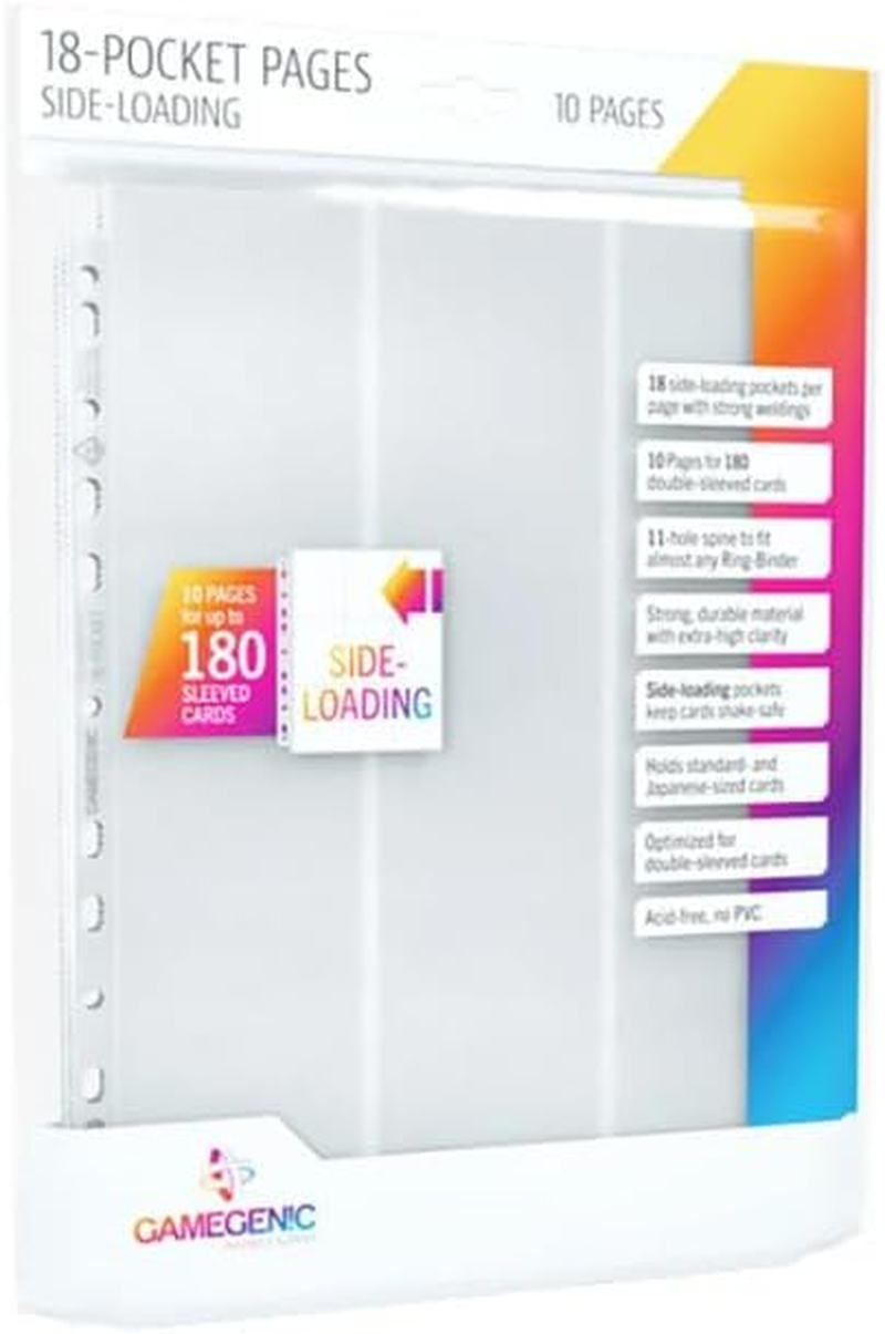 Gamegenic Pages: Sideloading 18-Pocket Display - White (10)