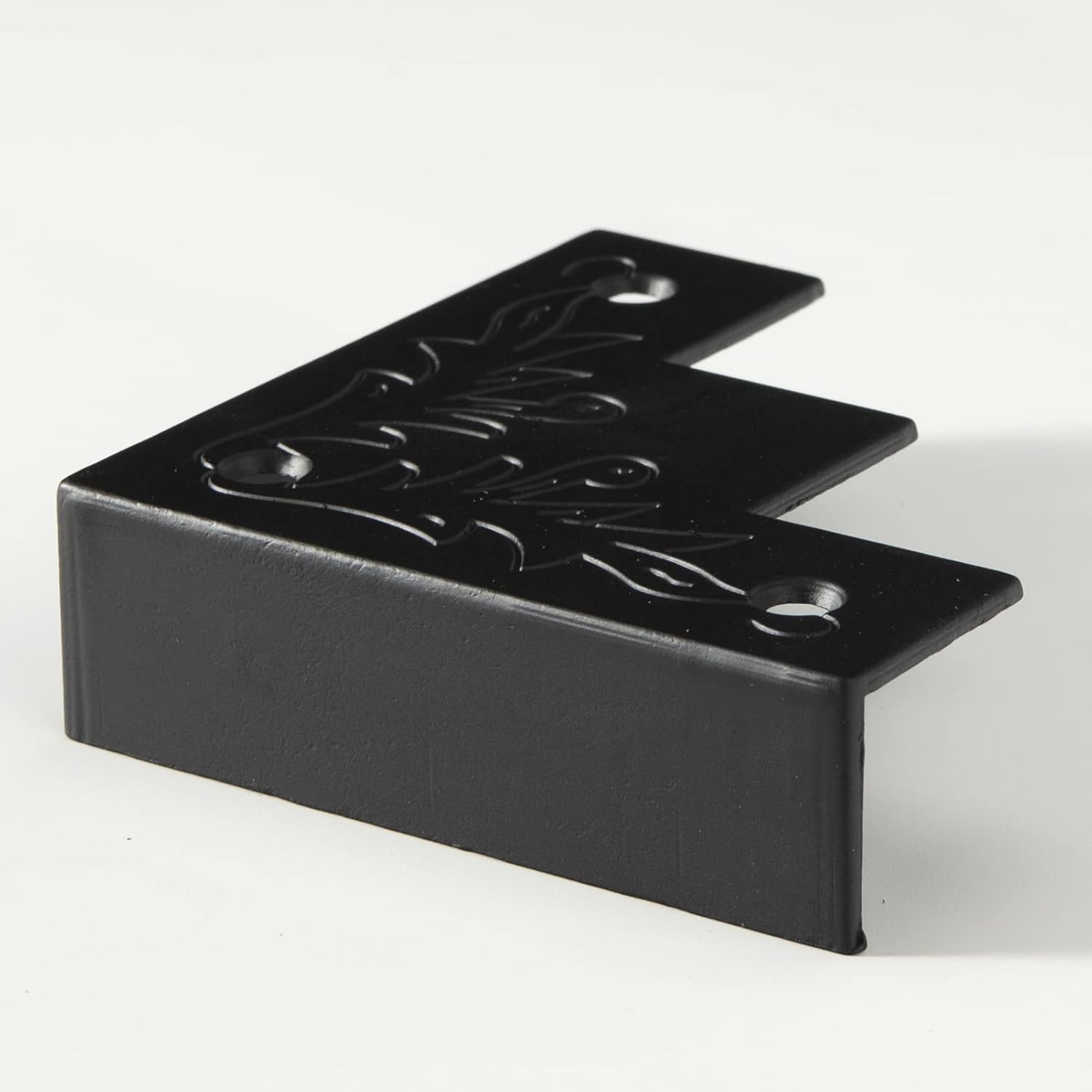 85MM Decorative Corner Brackets for Wood Furniture 4 Pack, Large Black Metal Corner Protector for Sliding Barn Door Table Desk Antirust Zinc Alloy Cover Guard with Screws