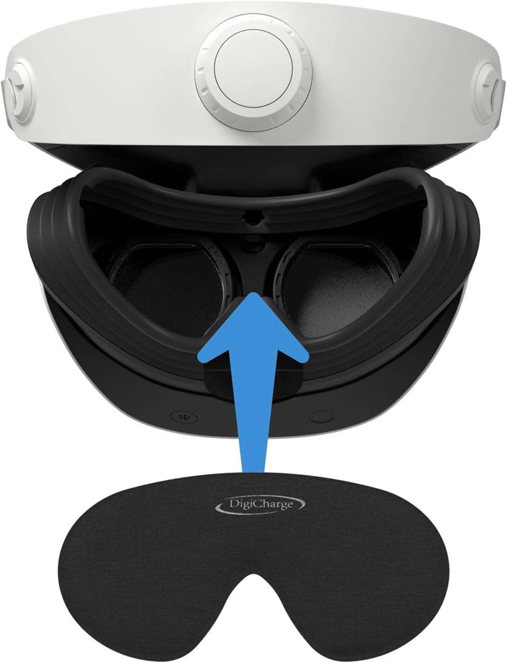 Digicharge PS VR2 Lens Protector, PS VR 2 Lens Cap, Black, Compatible with PS VR2, Sony Proprietary OS