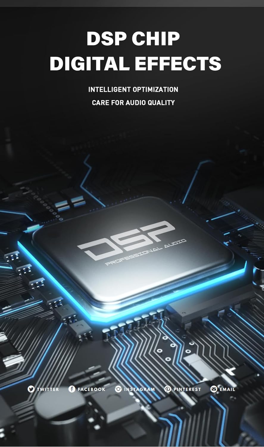 F4-Pro Professional Mixer | 4-Channel 2-Bus Mixer/W USB Audio Interface for Recording DJ Stage Karaoke Music Application image number 4