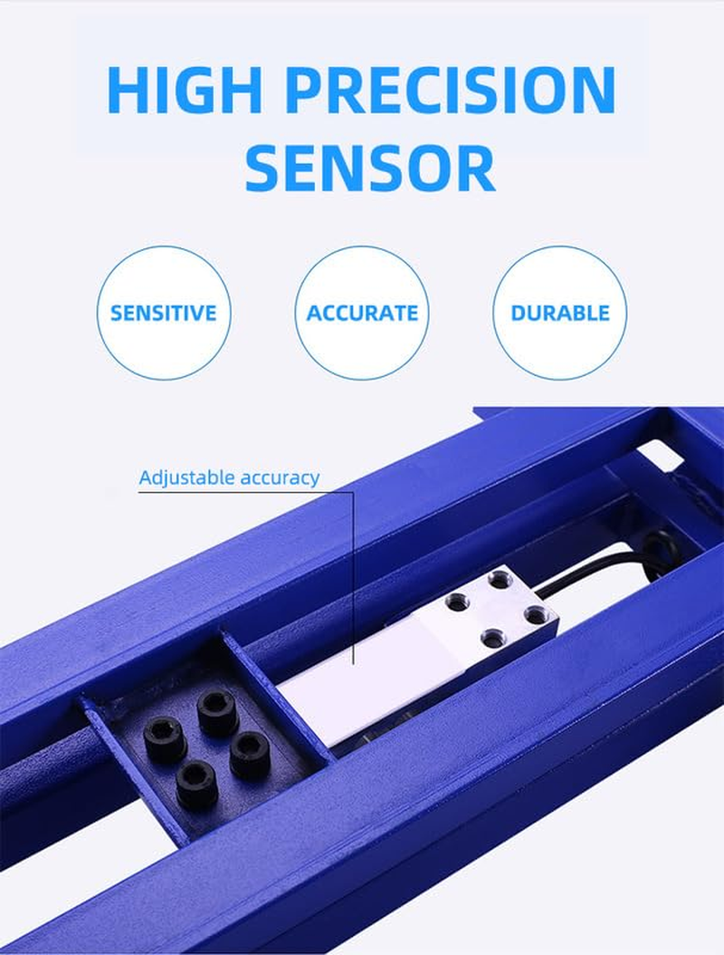 Digital Electronic Platform Scale, Portable Floor Scale 150Kg Capacity, Heavy Duty Weight Measuring with 220V Power for Industrial, Commercial & Home Use image number 4