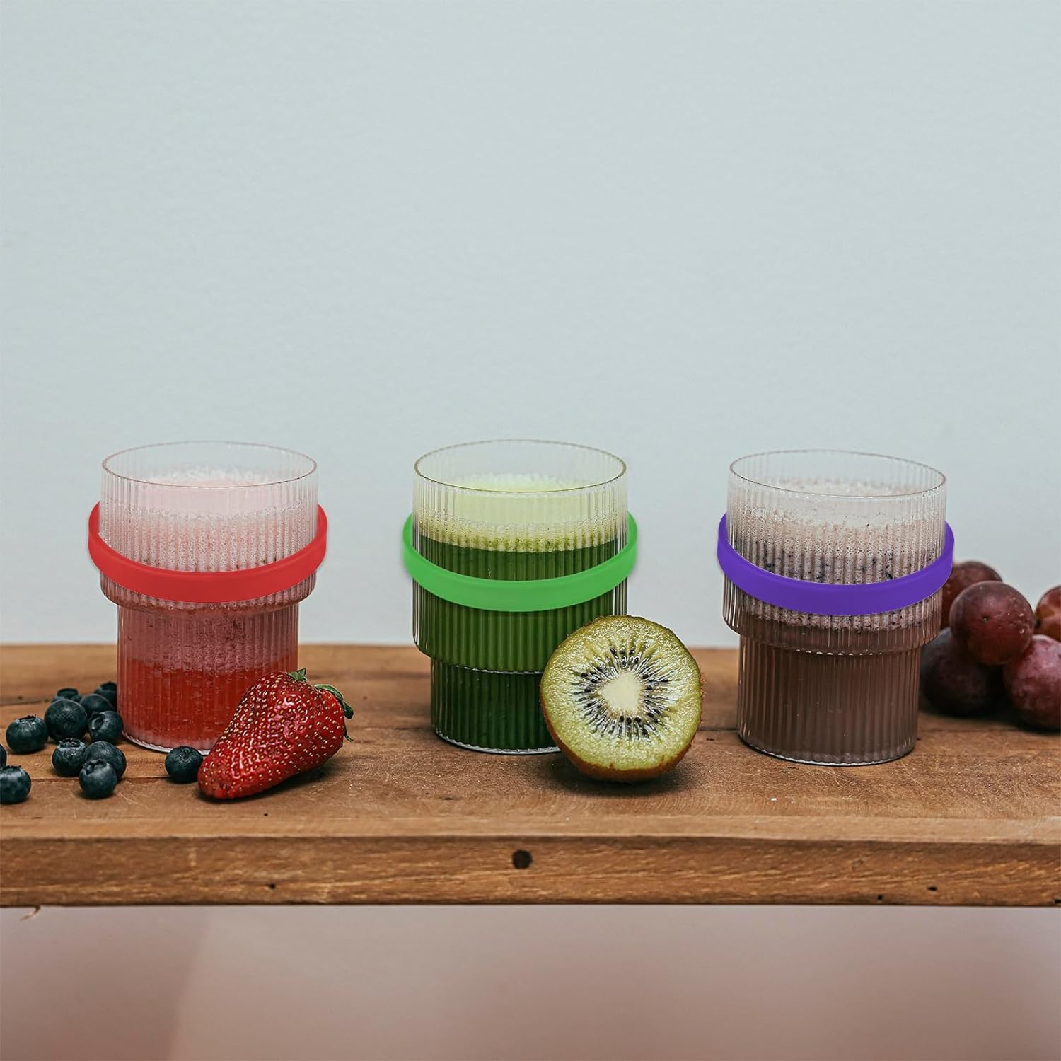 GOGO 12 PCS Adult Silicone Wristbands, Rubber Bracelets, Party Accessories - Cambridgeblue image number 3