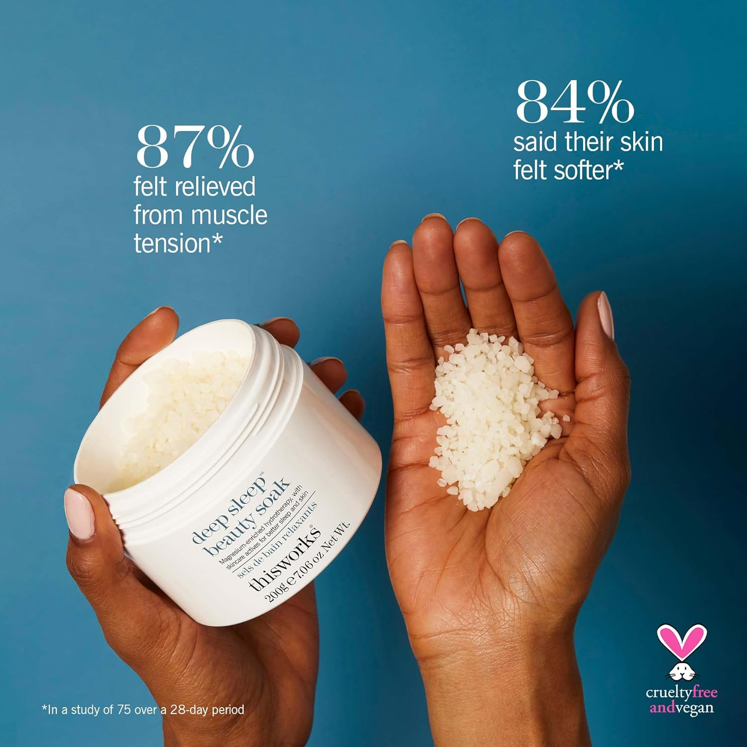 This Works Deep Sleep Bath Soak, 200 G - Luxury Bath Salts Infused with Lavender, Camomile and Vetivert Essential Oils - Relaxing Bath Salt to Unwind before Sleep image number 5