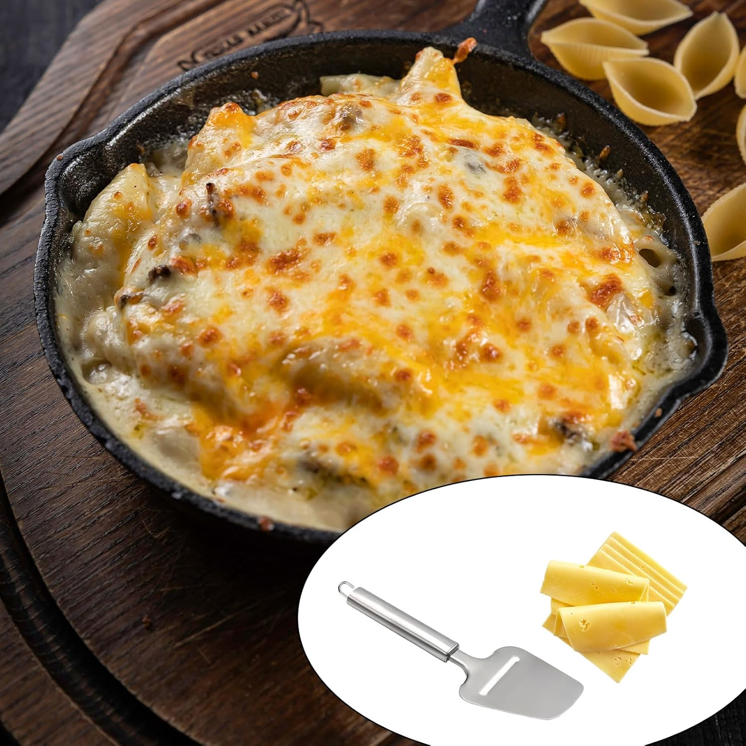 Stainless Steel Cheese Slicer, Hand-Held Knife, Non-Stick Cheese Slicers for Block Cheese, for Soft, Semi-Soft and Semi-Hard Cheeses for Kitchen Cookingcheese Slicer image number 3