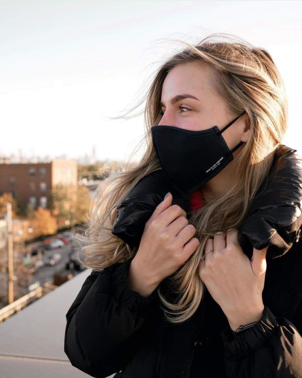 Kenneth Cole Face Mask with Heiq V-Block and Smart Temp - the Perfect Mask That Fits Your Active Lifestyle (Pack of 3)